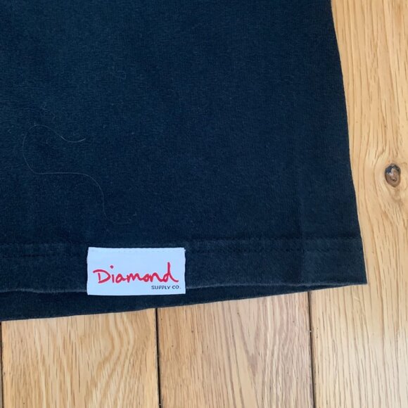 Y2K Diamond Supply Co. Tee Men's Medium M Black Chris Brown T Shirt Rnb Rap 2010 - Picture 5 of 7
